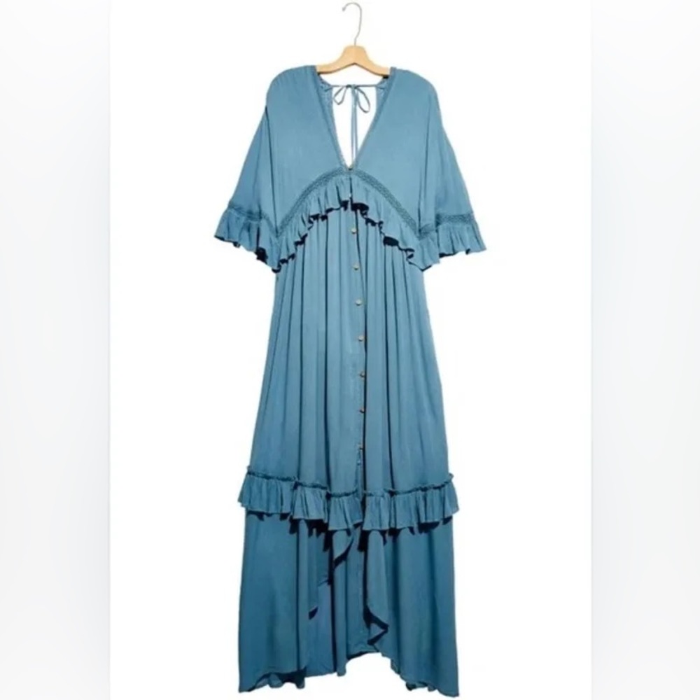 🫐 Paradiso Maxi Dress Free People Blue Size XS